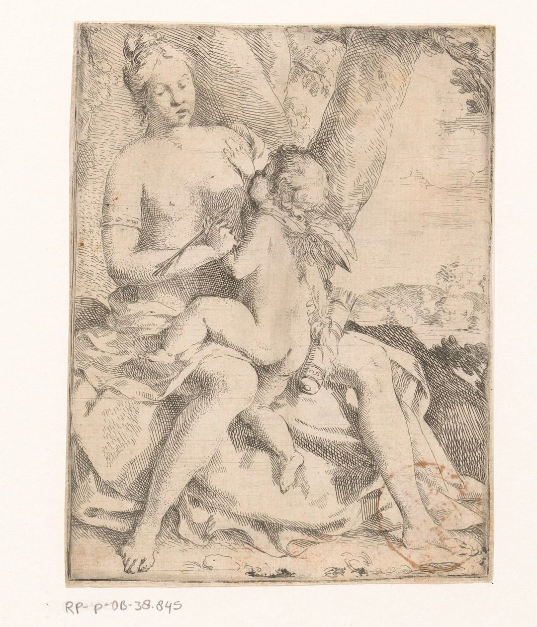 Venus und Amor von Anonymous