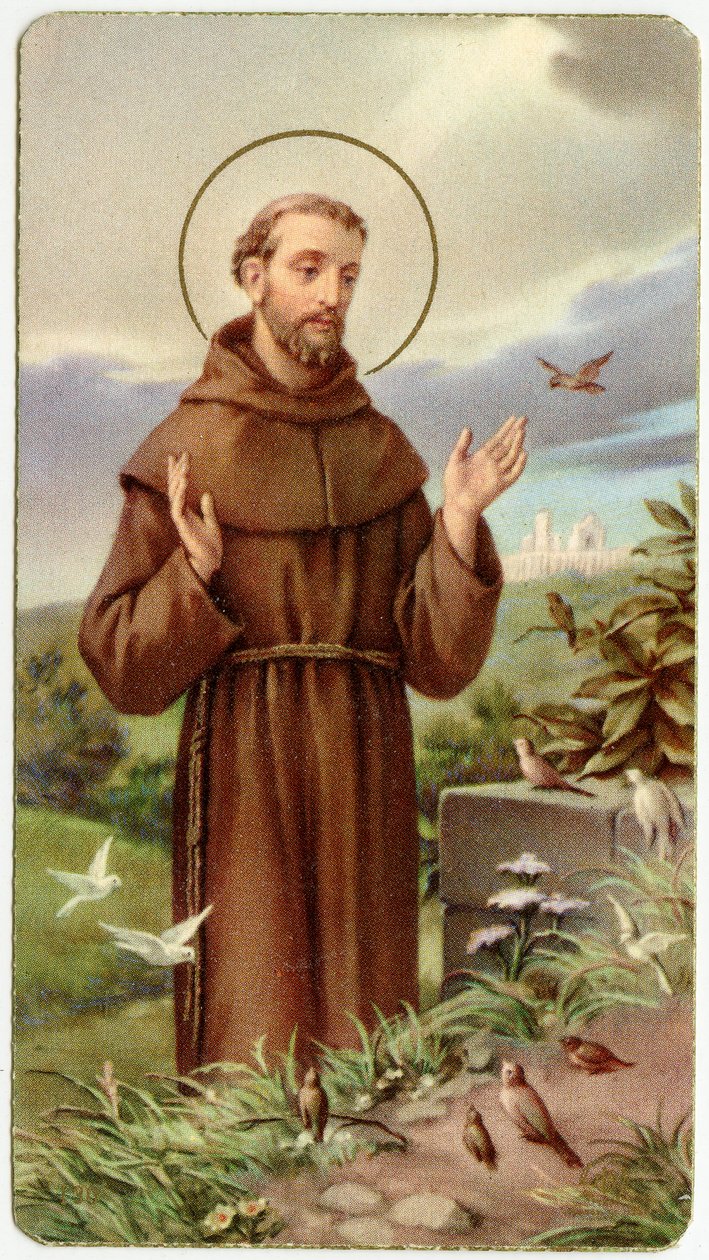 Andachtsbild: Heiliger Franz von Assisi von Anonymous Anonymous