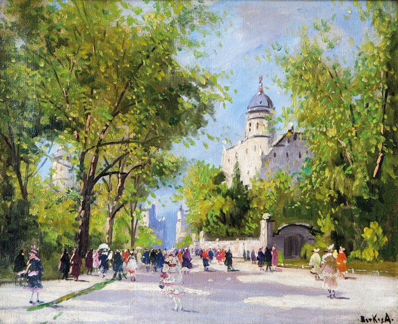 Detail einer Straße von Antal Berkes