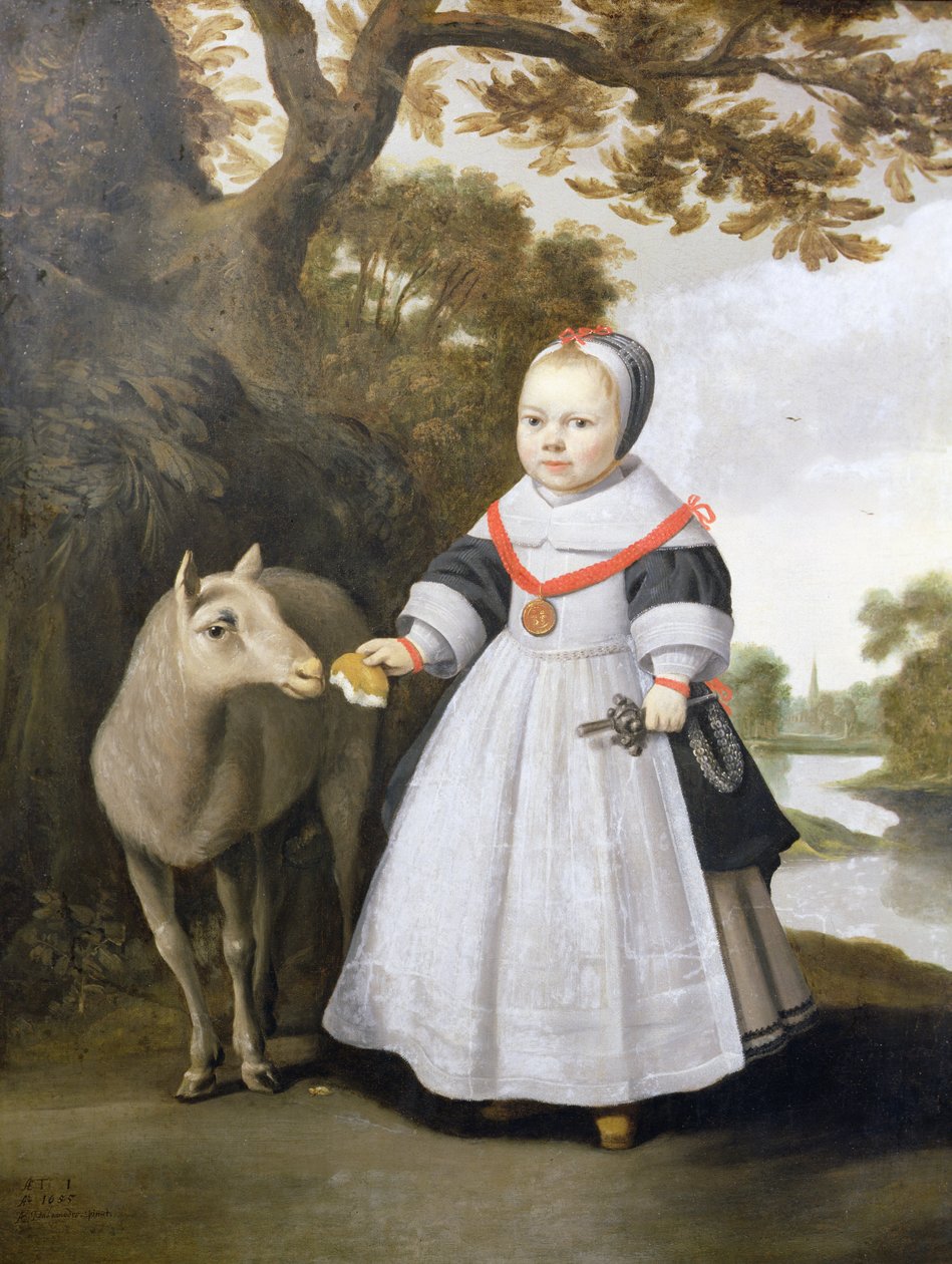 Kind und Schaf von Anthonie  Palamedesz
