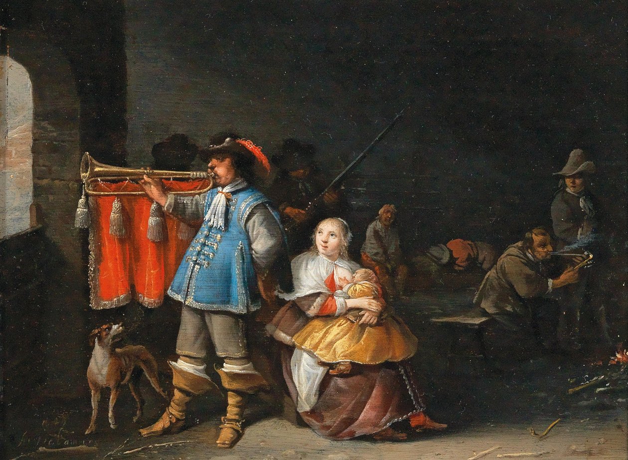Wachstube Innenansicht von Anthonie Palamedesz.