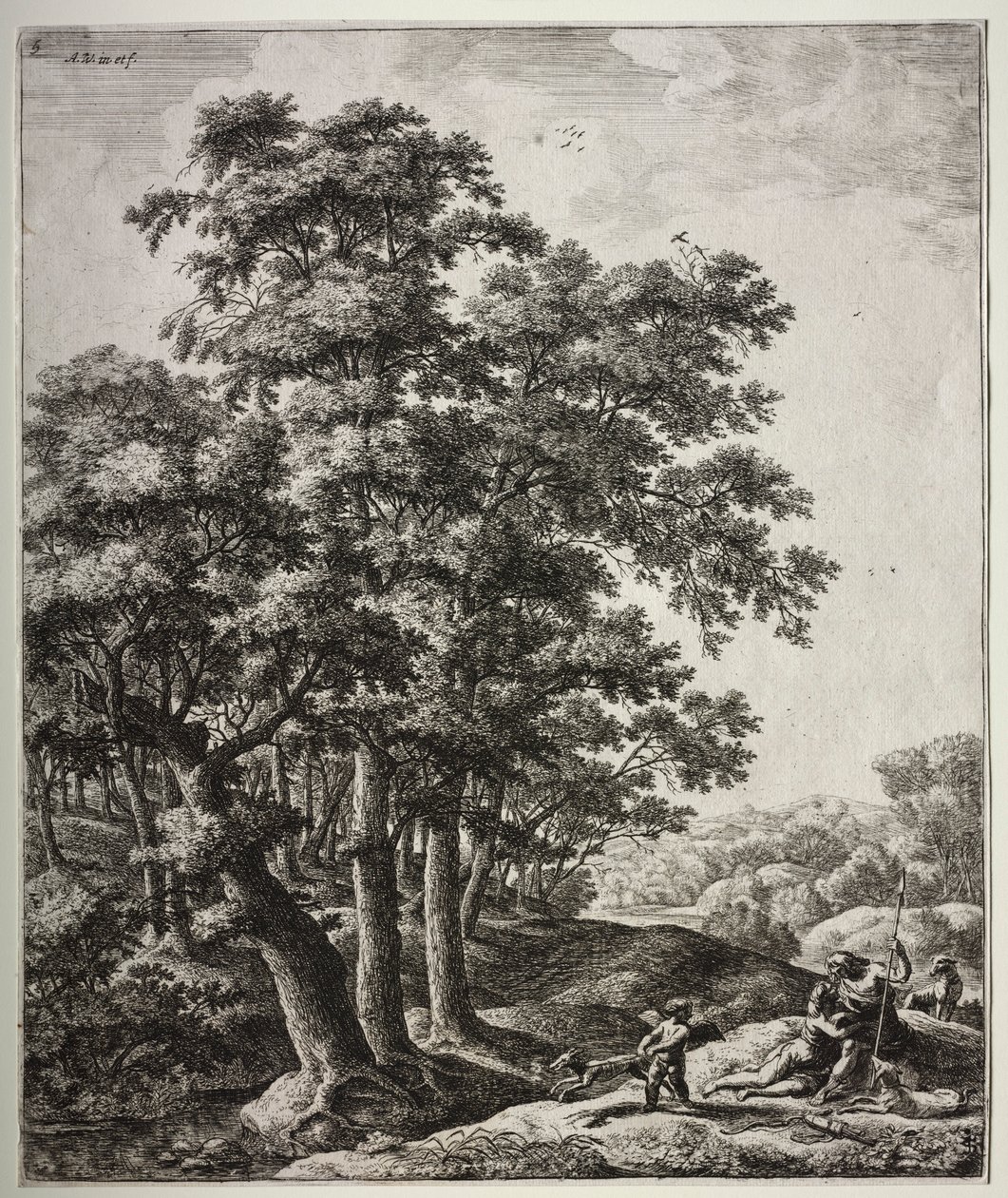 Venus und Adonis von Anthonie Waterloo