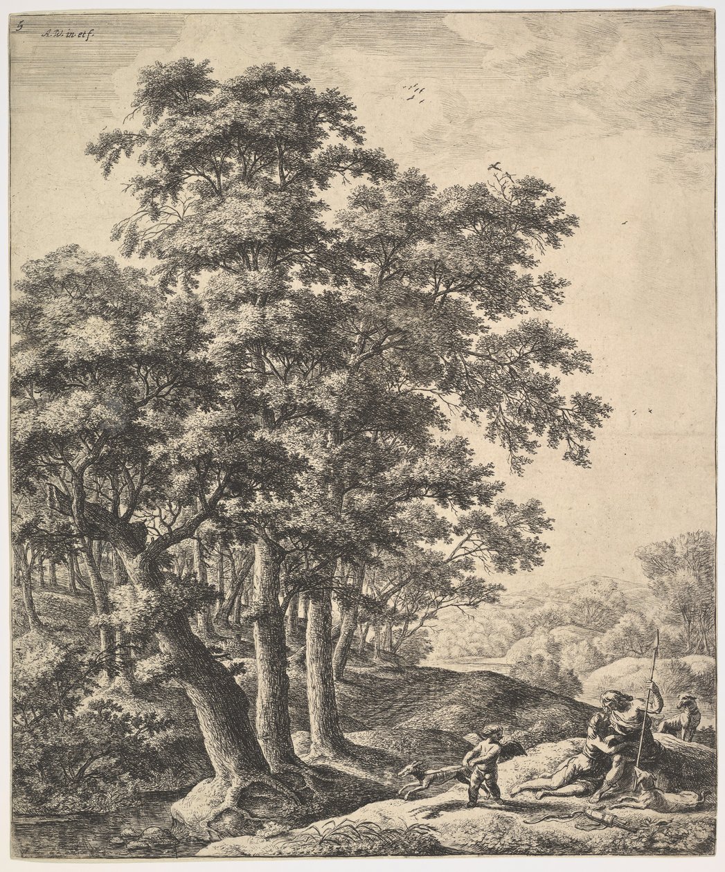 Venus und Adonis von Anthonie Waterloo