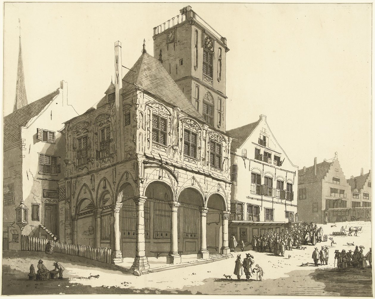 Das Alte Rathaus von Amsterdam von Anthonie van den Bos