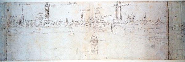 Brügge von Anthonis van den Wyngaerde
