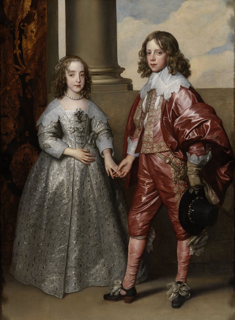 Wilhelm II. und seine Braut Maria Stuart: Porträt von Wilhelm von Oranien als Prinz mit seiner zukünftigen Braut Maria Stuart von Anthony van Dyck