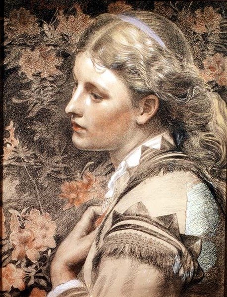 Porträt von Mary Sandys von Anthony Frederick Augustus Sandys