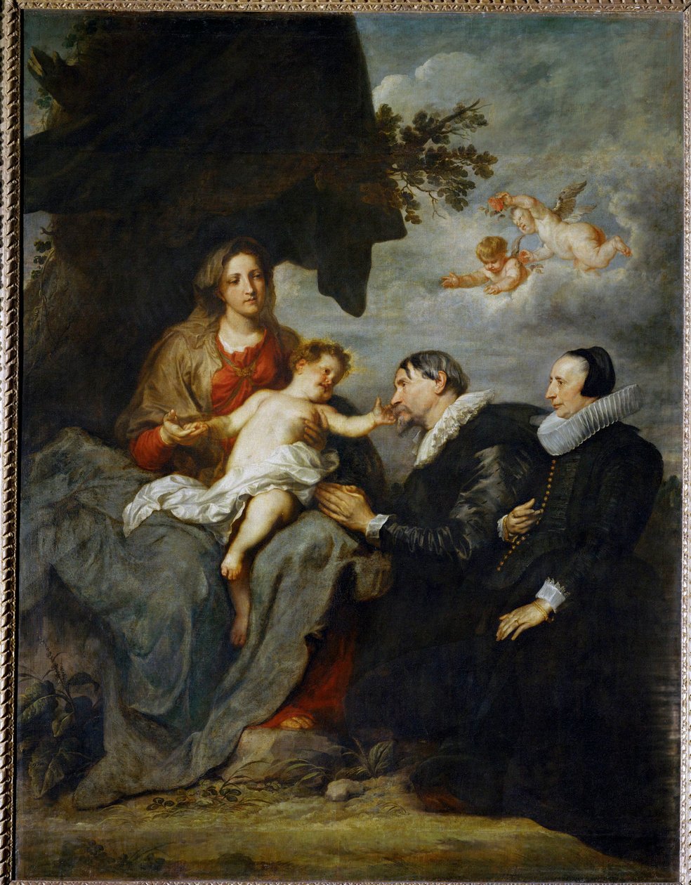 Die Jungfrau mit den Stiftern von Anthony van Dyck
