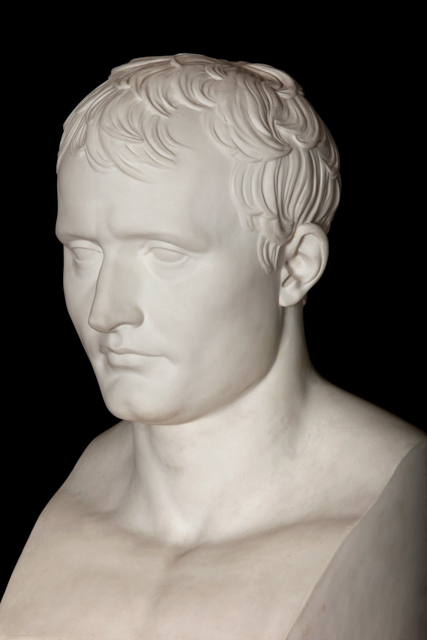 Büste von Kaiser Napoleon I (Sevres-Biskuit) (Detail) von Antoine Denis Chaudet