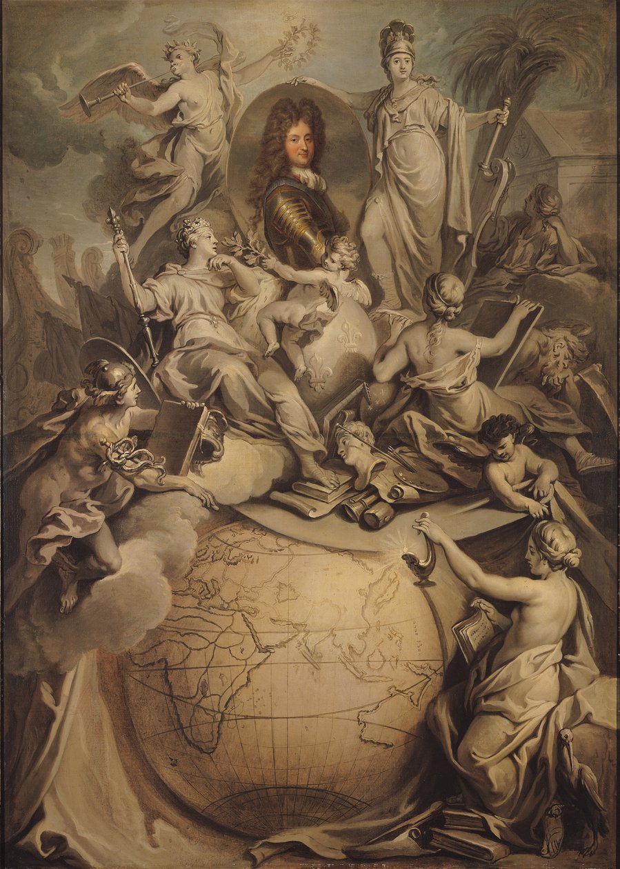 Allegorie auf Philippe II. (1674-1723) Herzog von Orleans, 1718 von Antoine Dieu