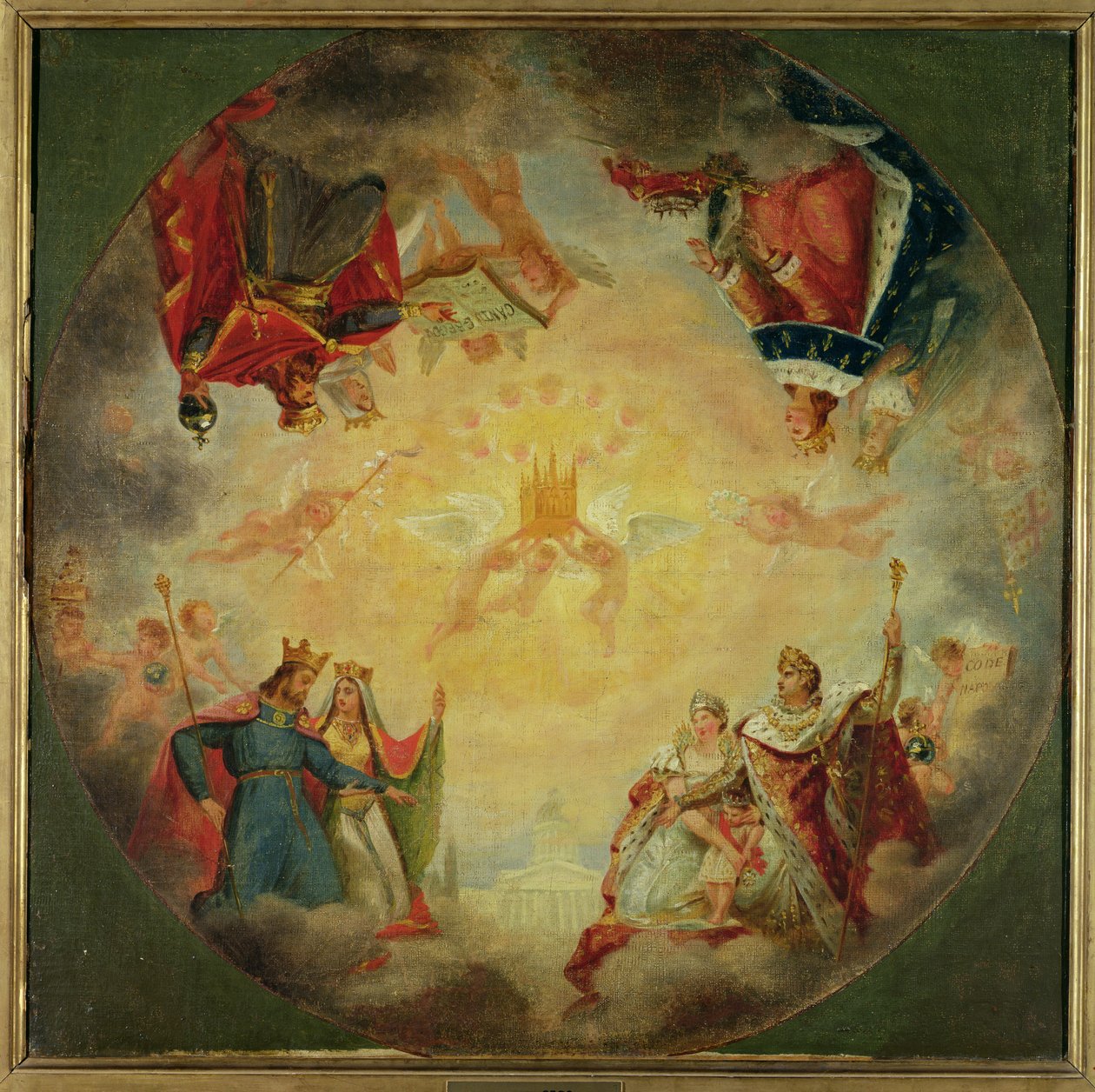 Herrlichkeit der St. Genevieve, Studie für die Kuppel des Pantheon, ca. 1812 von Antoine Jean Gros