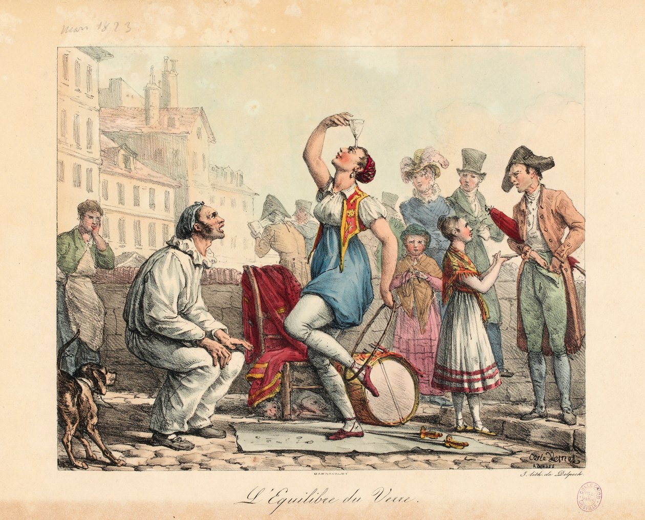 Der Glasbalancierer, 1815-30 von Antoine Charles Horace Vernet