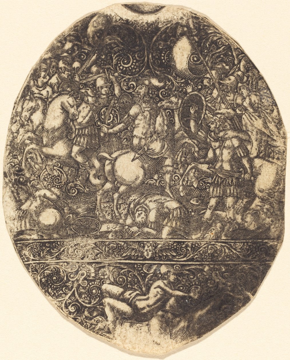 Belagerung von Troja von Antoine Jacquard
