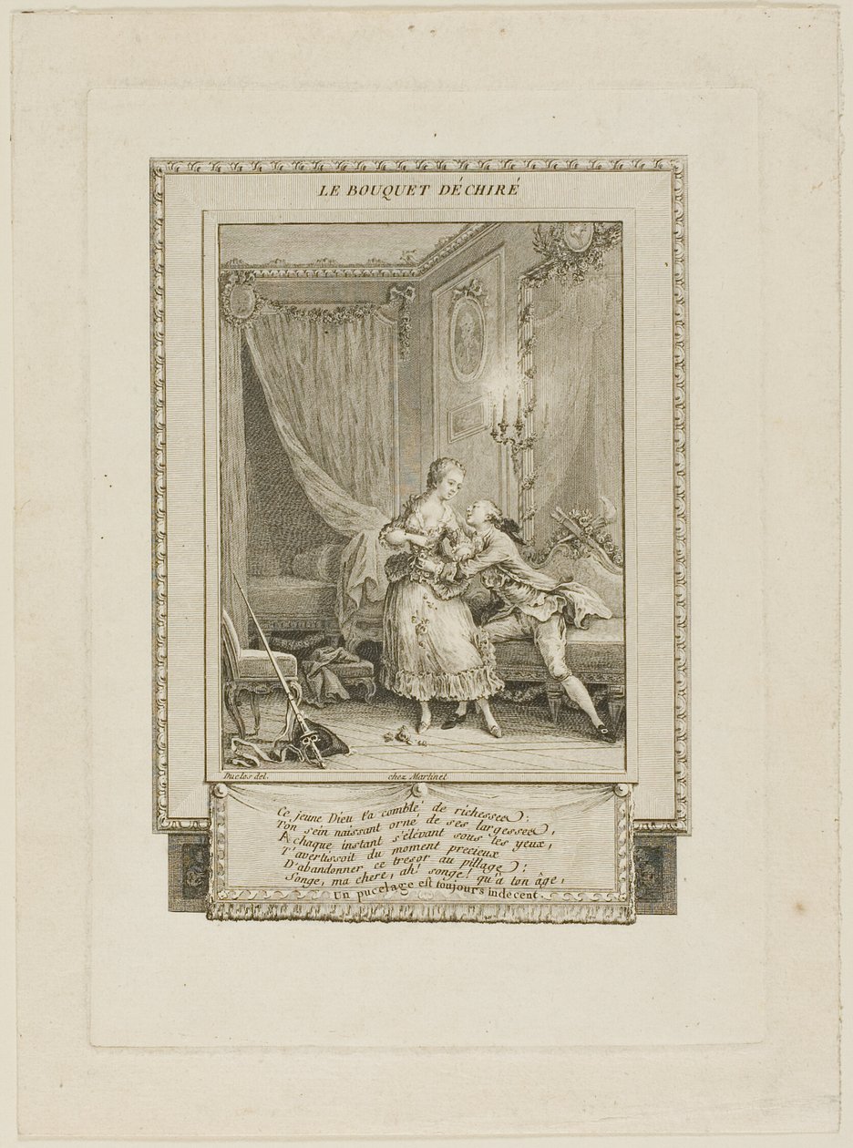 Der zerrissene Blumenstrauß von Antoine Jean Duclos