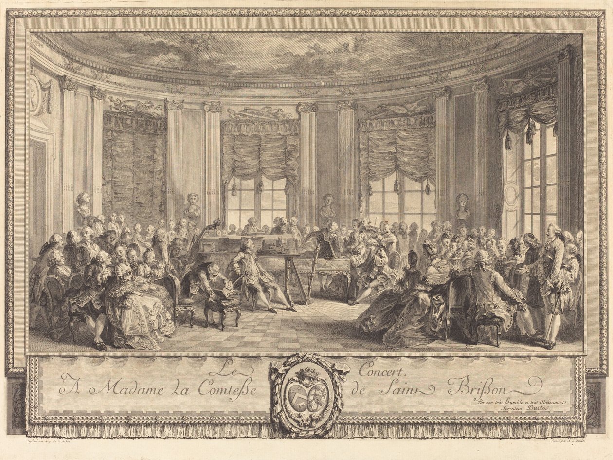 Das Konzert von Antoine Jean Duclos after Augustin de Saint Aubin