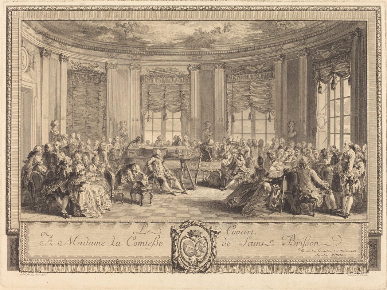Das Konzert von Antoine Jean Duclos after Augustin de Saint Aubin