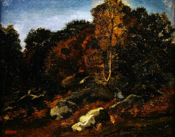 Herbst in Fontainebleau von Antoine Louis Barye