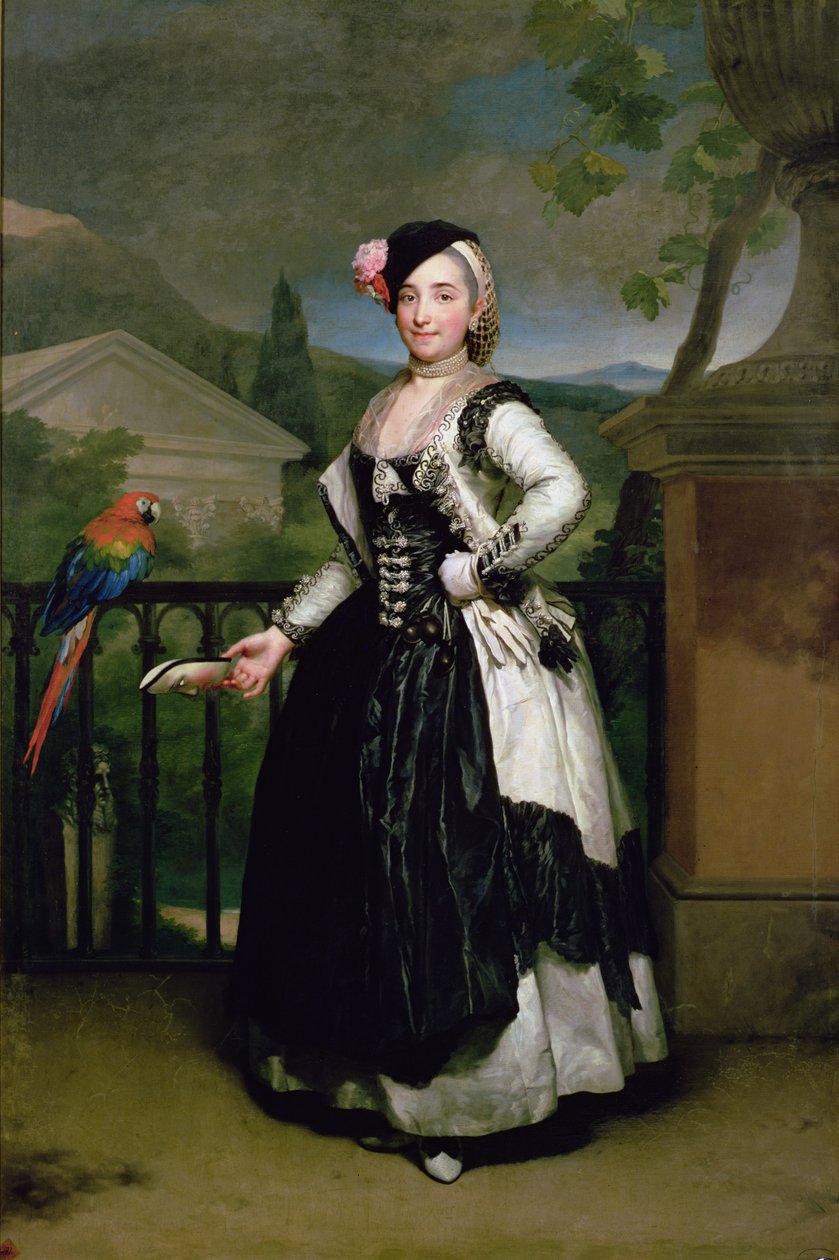 Porträt von Isabel Parrena Arce, Ruiz de Alarcon y Valdes, Marquesa de Llano, 1770 von Anton Raphael Mengs