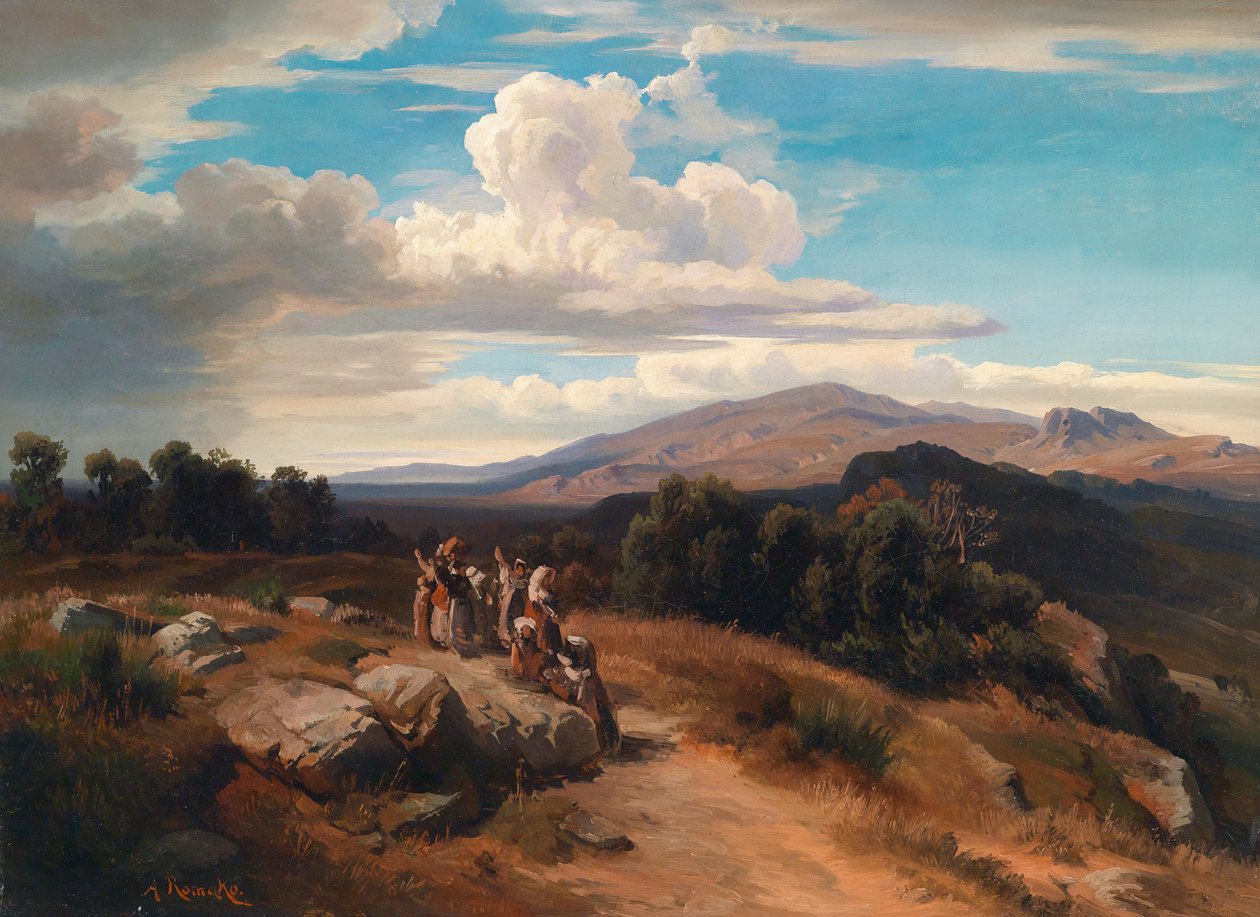 Spanische Landschaft von Anton Romako