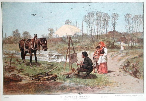 Ein geduldiges Modell von Anton (after) Kozakiewicz