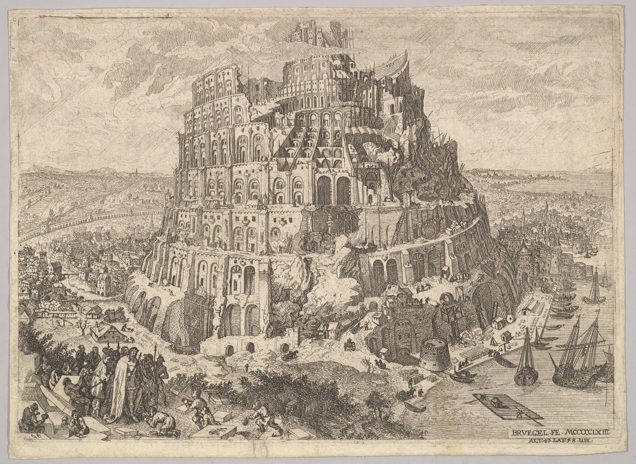 Der Turm von Babel von Anton Joseph von Prenner