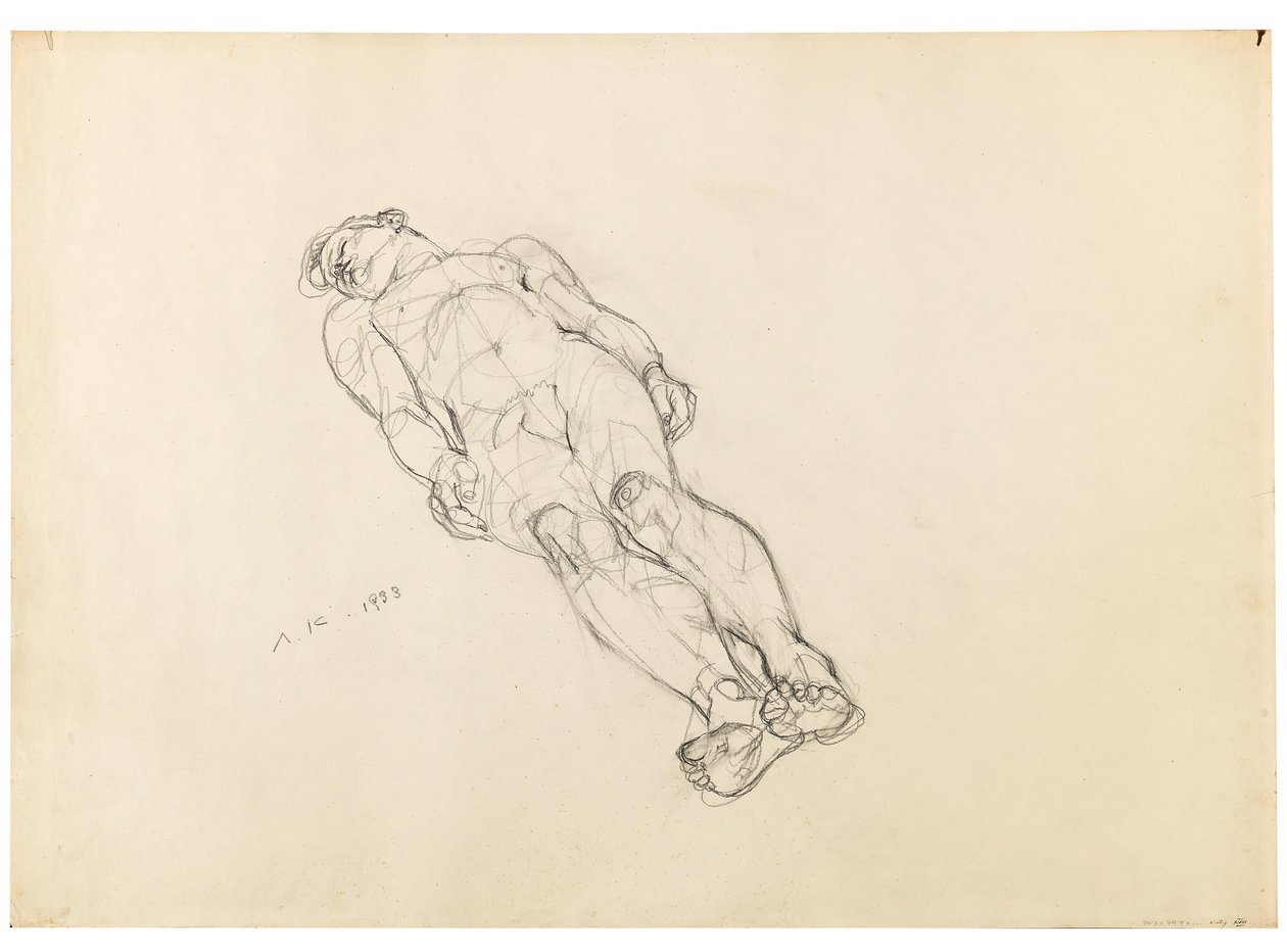 Anton Kolig Liegender männlicher Akt 1933 von Anton Kolig