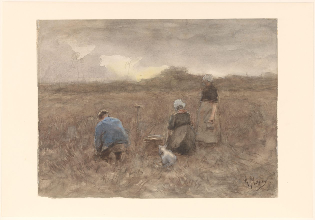 Kartoffelernter von Anton Mauve