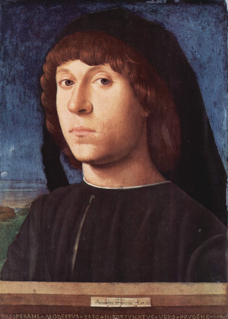 Porträt eines jungen Mannes von Antonello da Messina