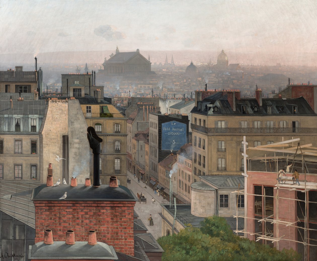 Paris von Montmartre aus gesehen, 1887 von Antonin Chittussi