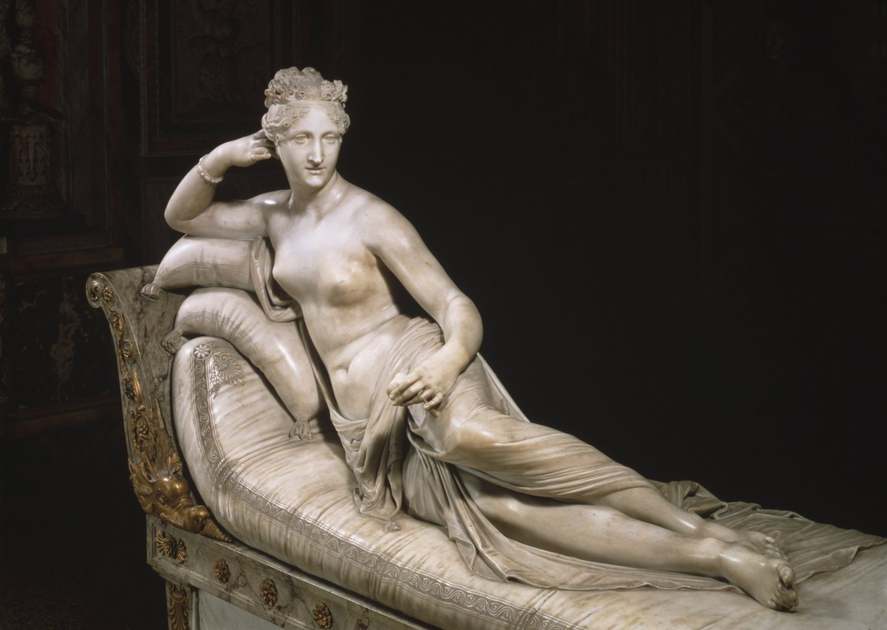 Pauline Bonaparte als triumphierende Venus, ca. 1805-08 von Antonio Canova