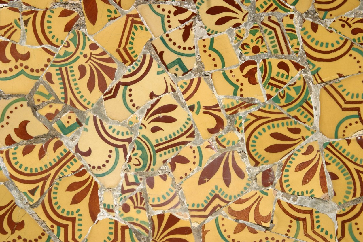 Keramikfliese, 1900-14 von Antonio Gaudi