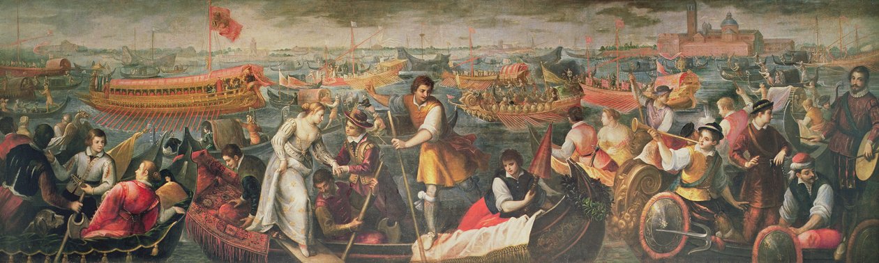 Die Landung von Catarino Cornaro in Venedig im Jahr 1489 von Antonio Vassilacchi