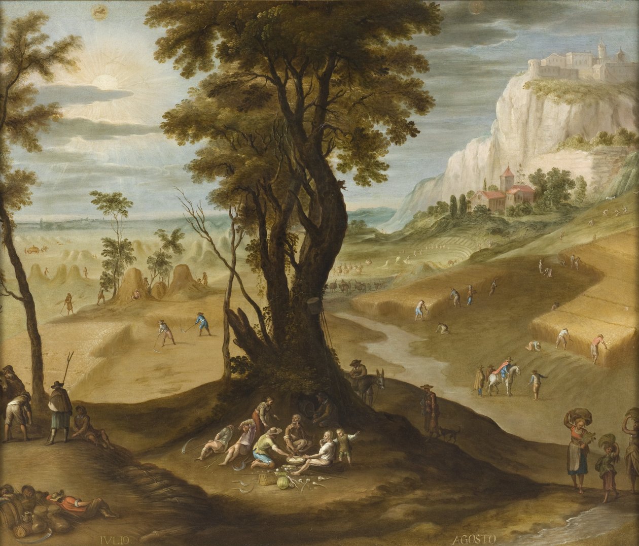 Juli und August aus Los doce meses del año (Die zwölf Monate des Jahres), 1650-99 von Antonio de Espinosa