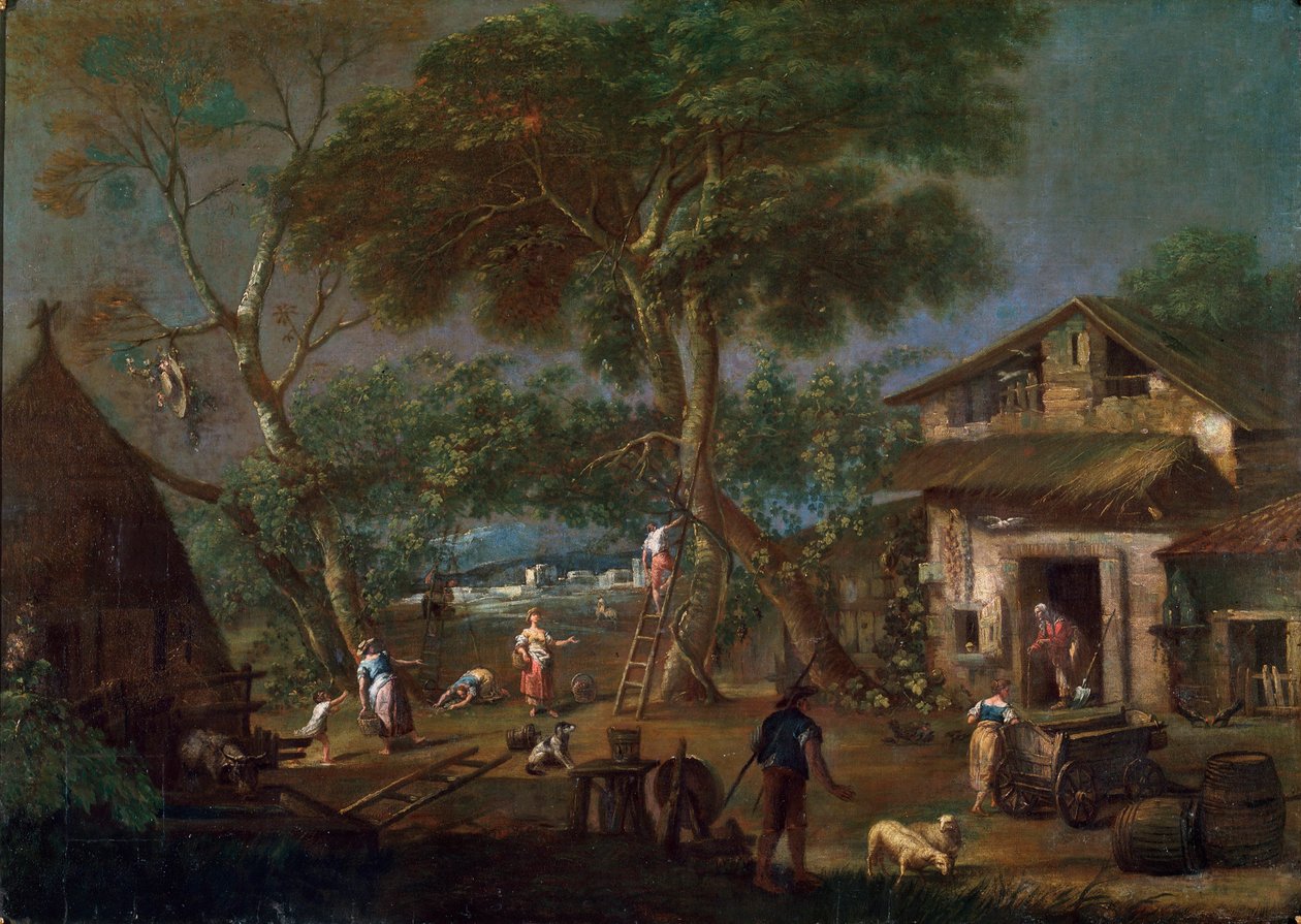 Italienische Landschaft, ca. 1750-1795 von Antonio Diziani
