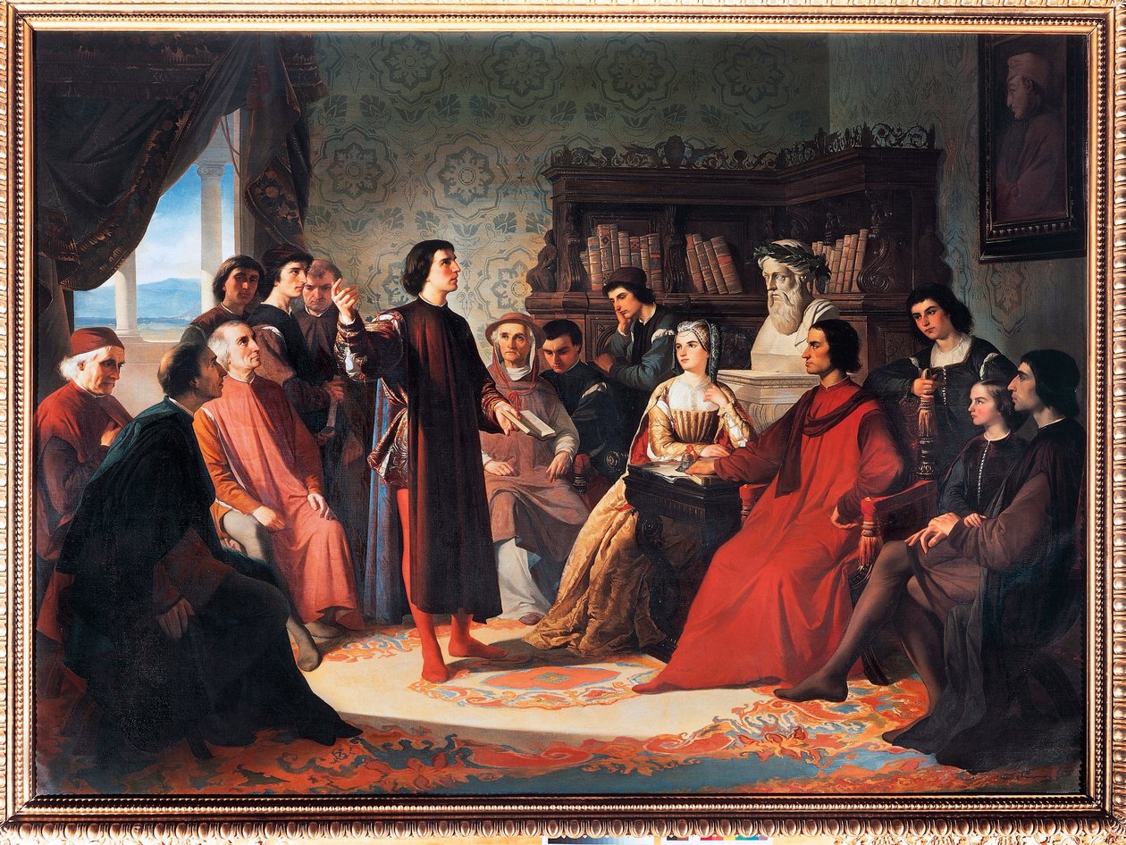 Die neoplatonische Florentiner Akademie von Antonio Puccinelli