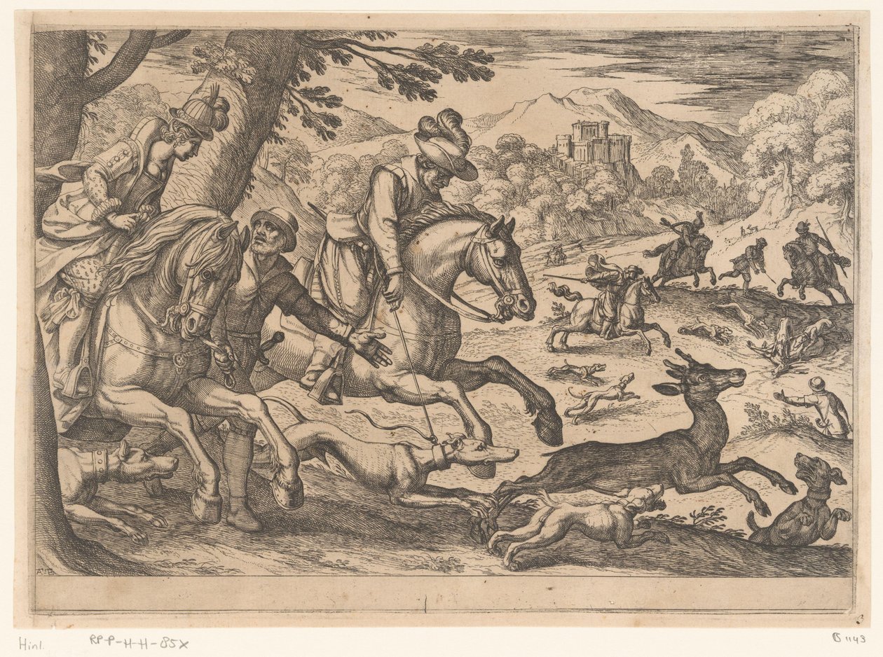 Hirschjagd von Antonio Tempesta