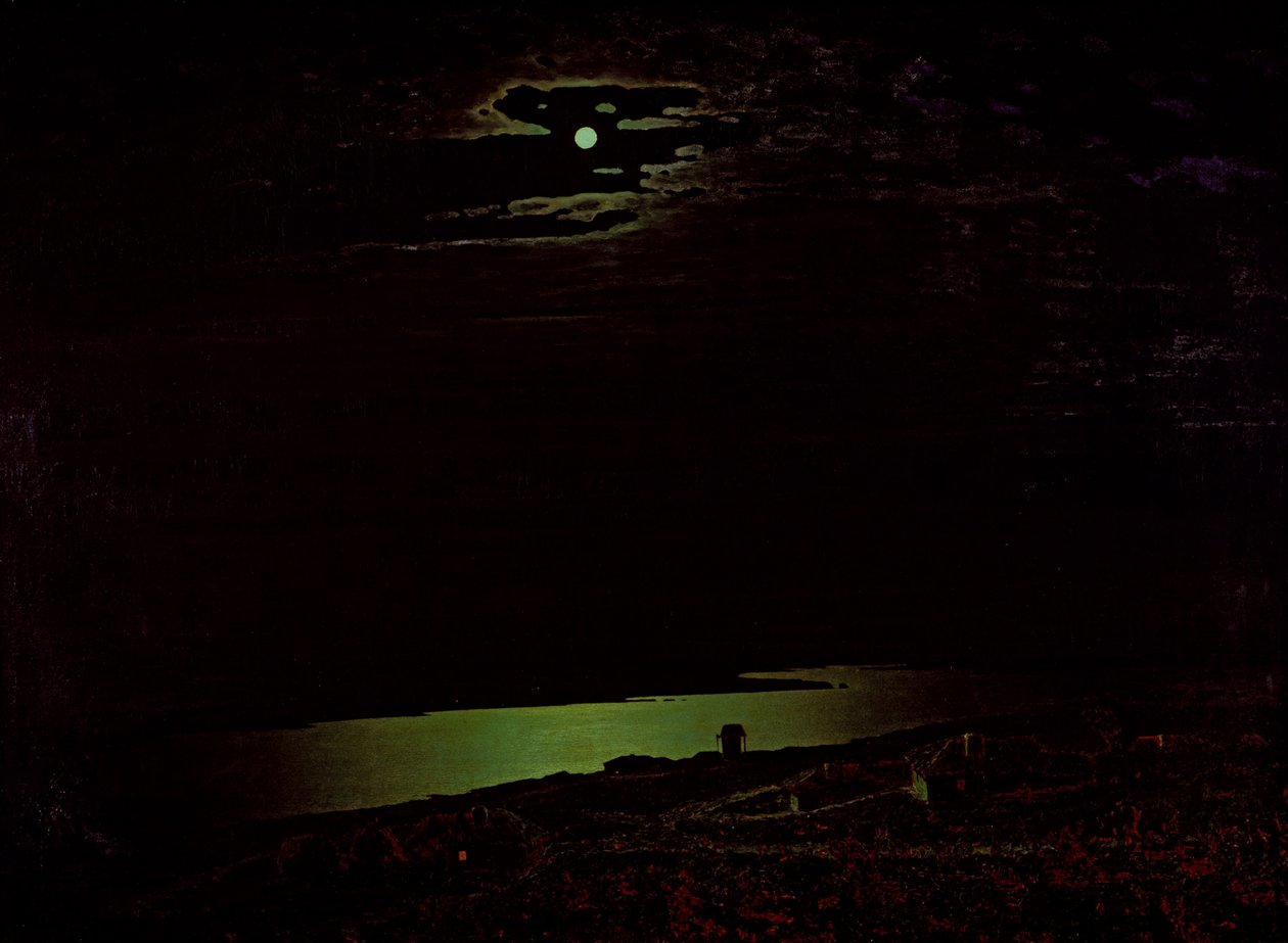 Mondnacht am Dnjepr, 1882 von Arkhip Ivanovich Kuindzhi