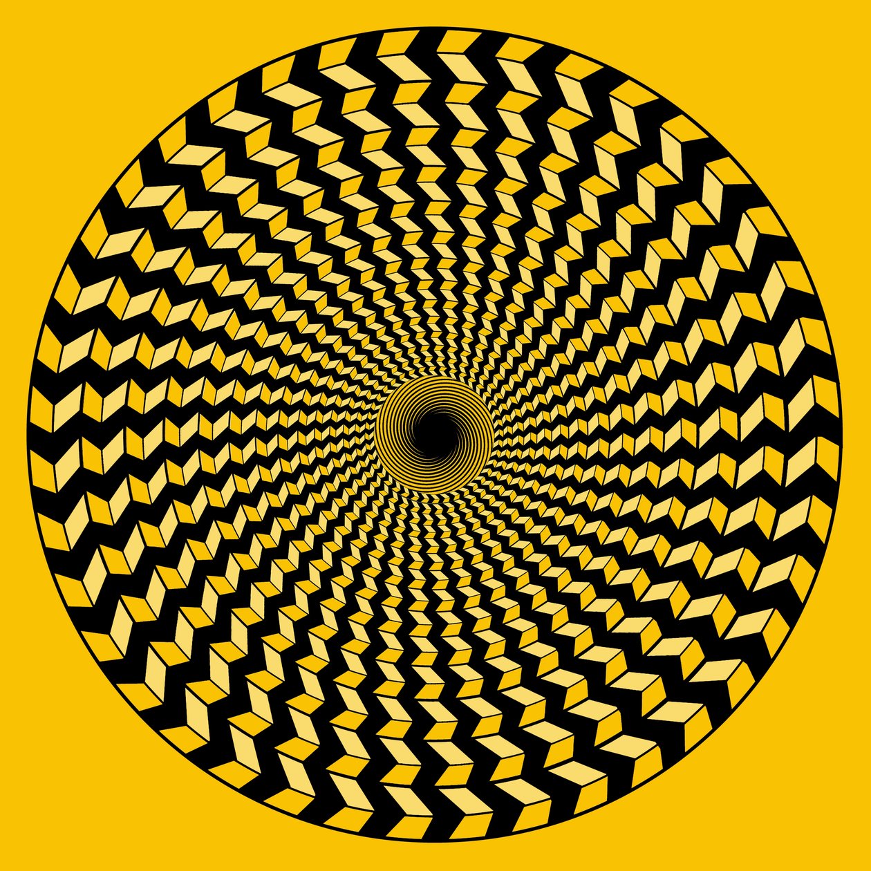 Spirale auf Gelb von Armin Mumper