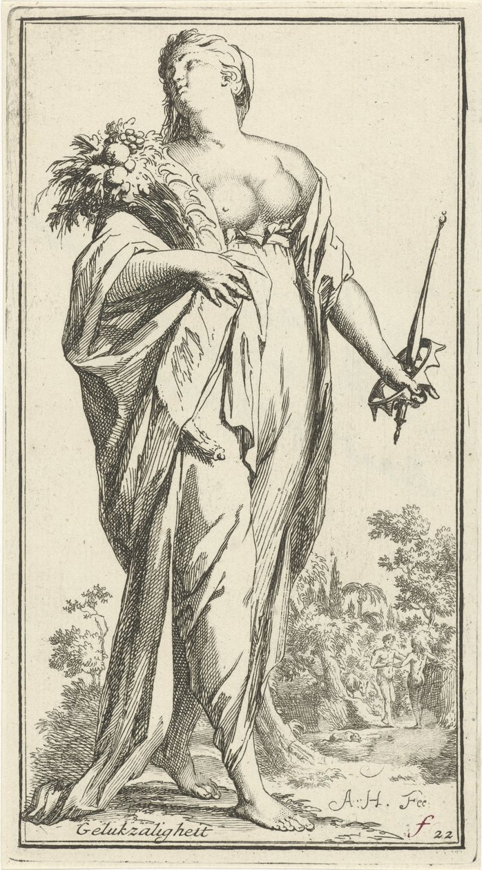 Personifikation der Glückseligkeit von Arnold Houbraken
