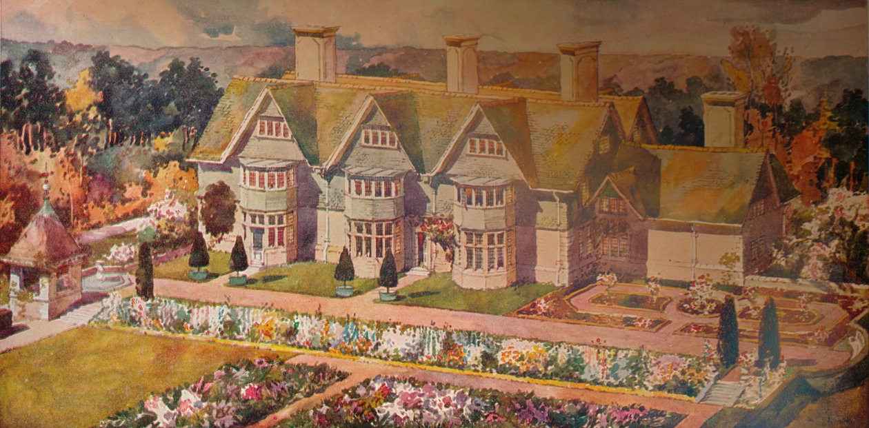 Haus in Troon, Ayrshire, ca. 1910 von Arnold Mitchell