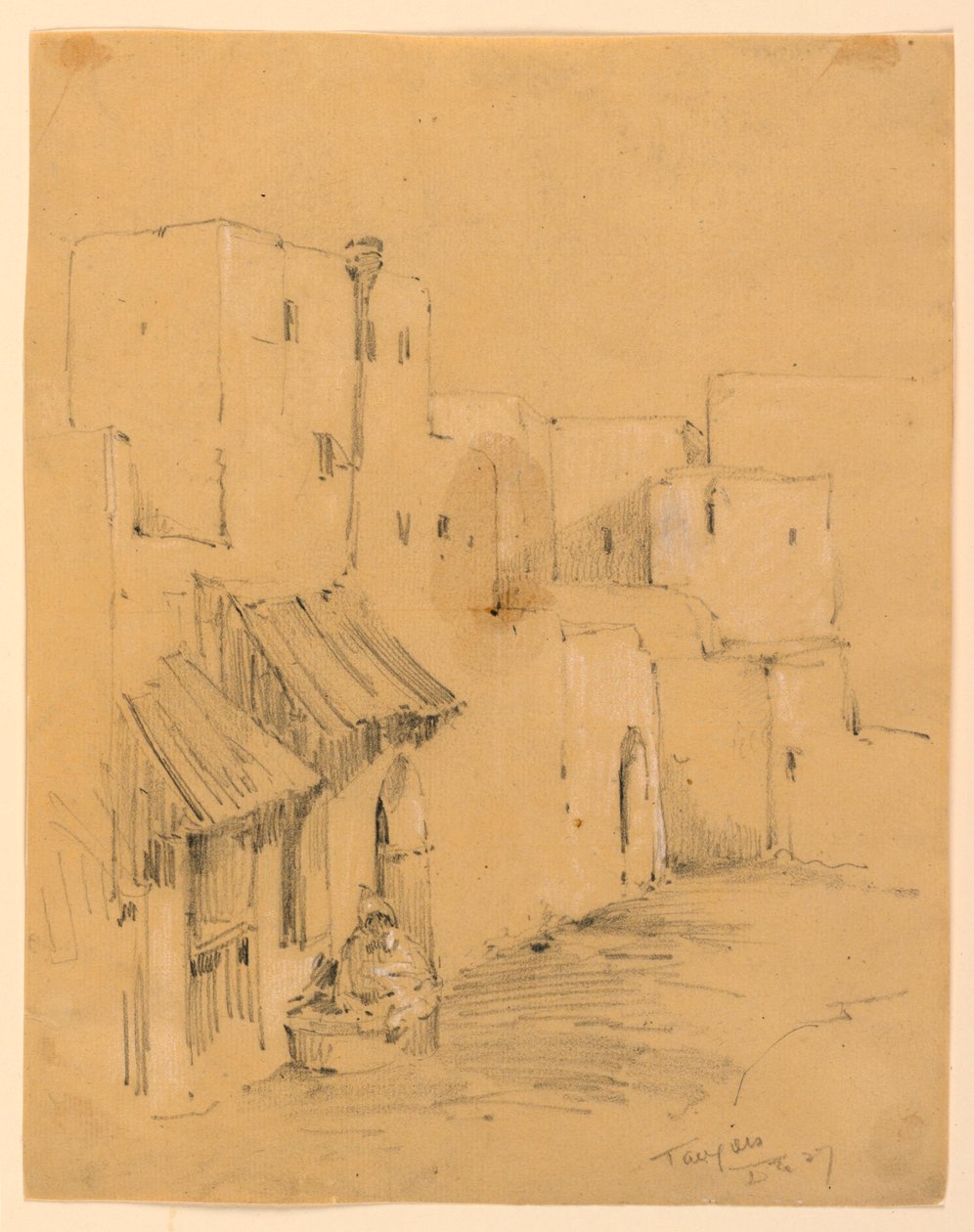 Straße in Tanger von Arnold William Brunner