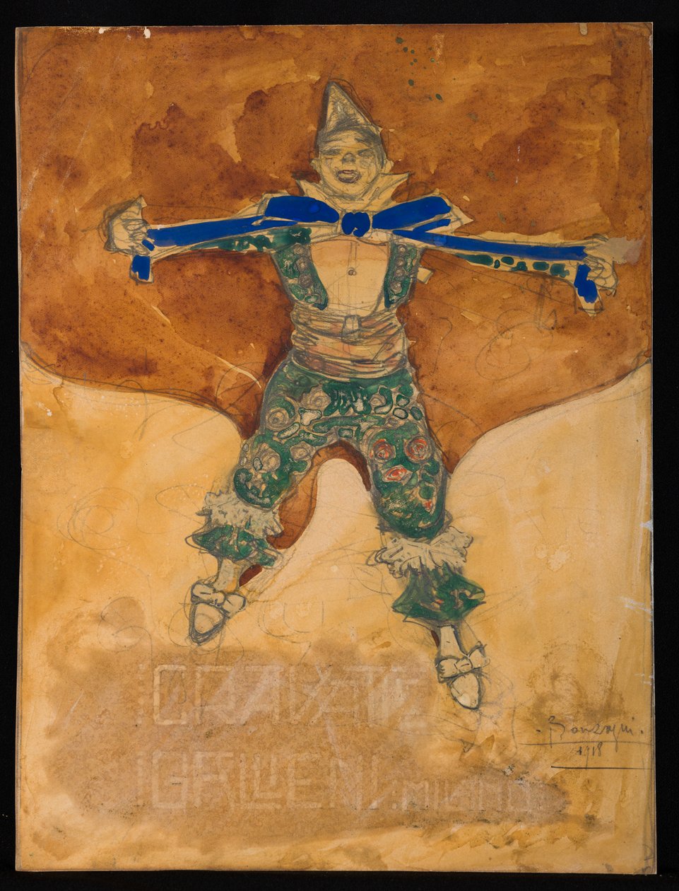 Clown von Aroldo Bonzagni