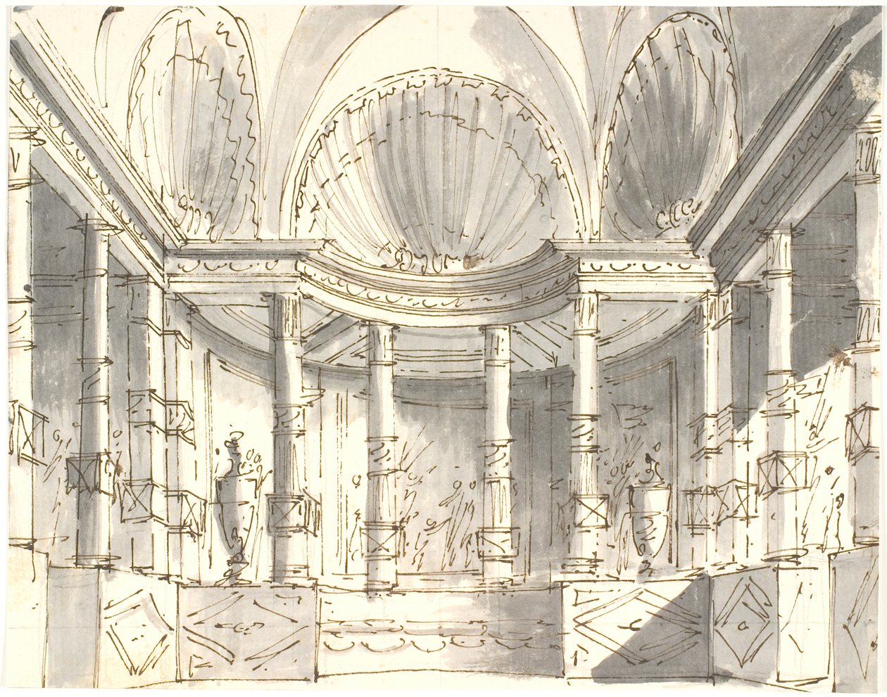 Interieur mit Säulen von Aron Wallick