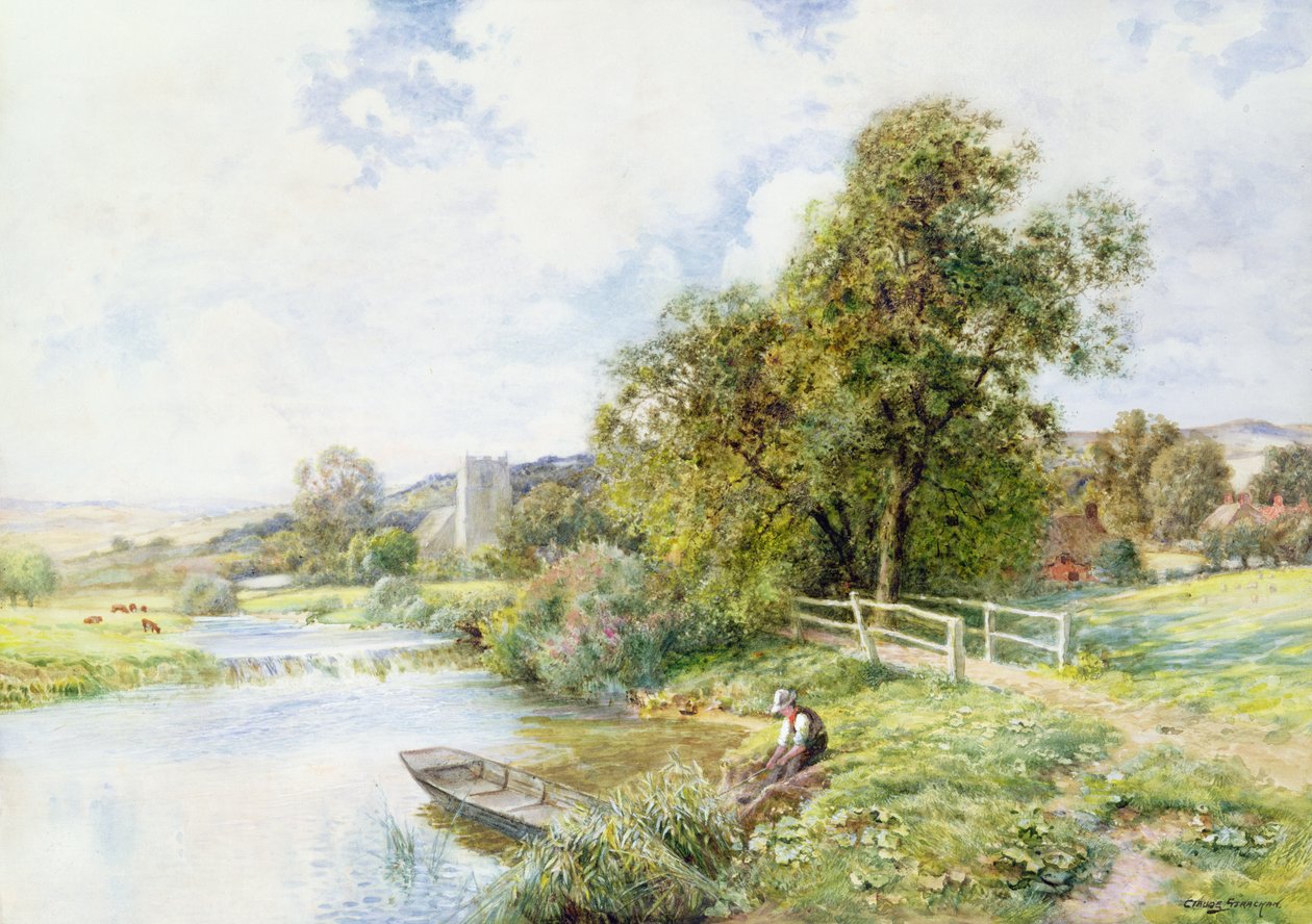 Der junge Angler von Arthur Claude Strachan