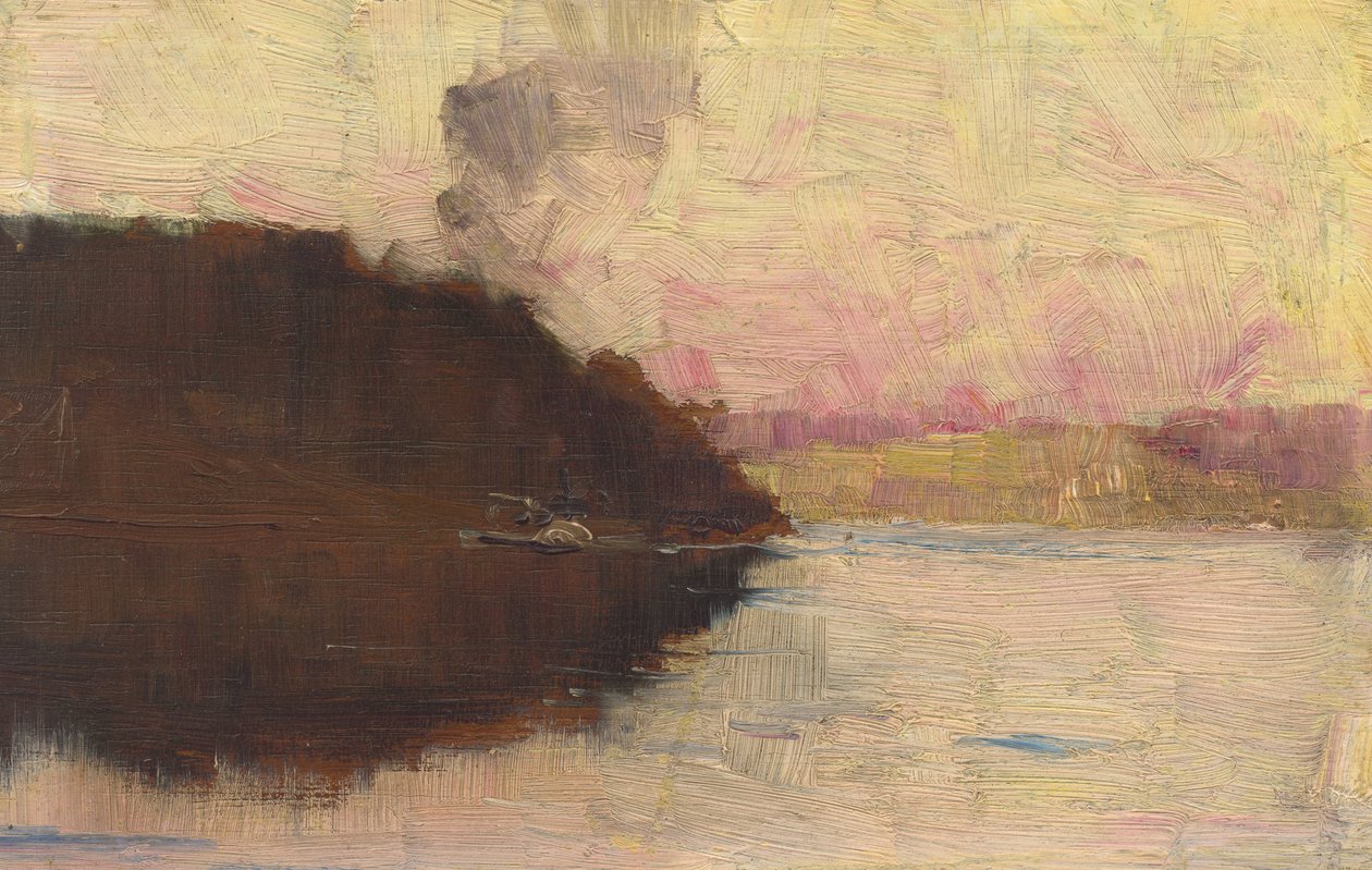 Der Punkt, Sonnenuntergang von Arthur Streeton