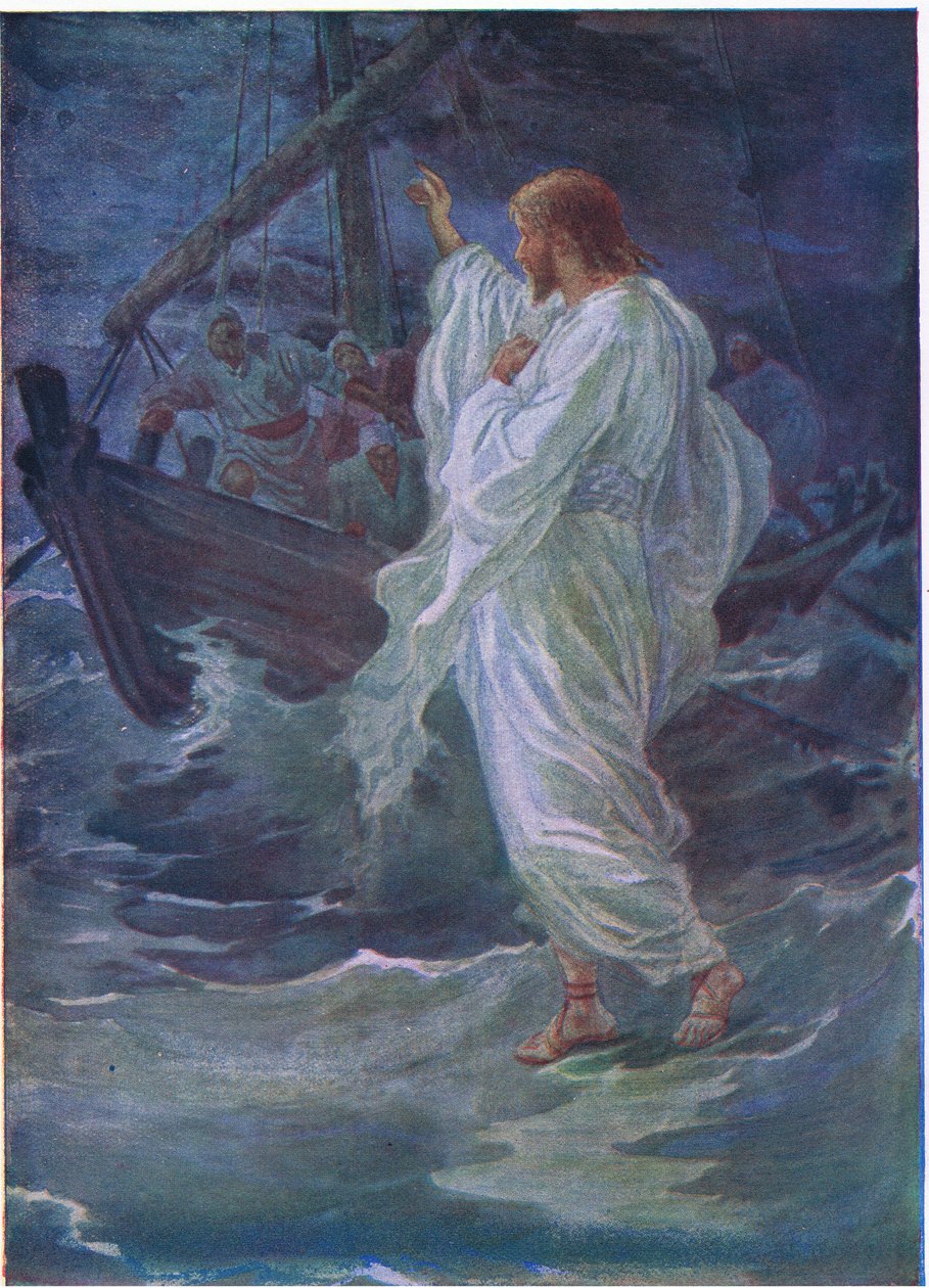 Christus geht auf dem Meer von Arthur Twidle