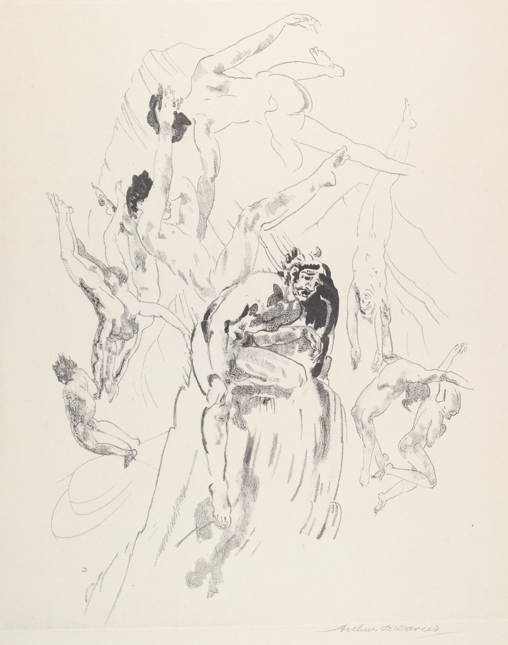 Vogelmenschen von Arthur B. Davies