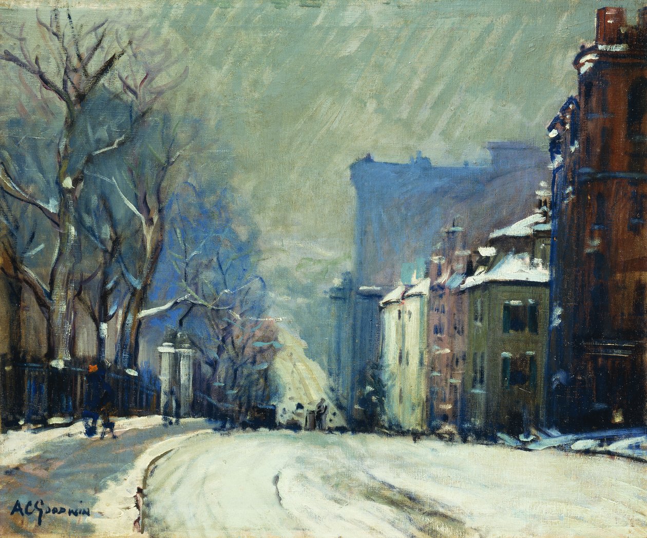 Beacon Street im Winter von Arthur Clifton Goodwin