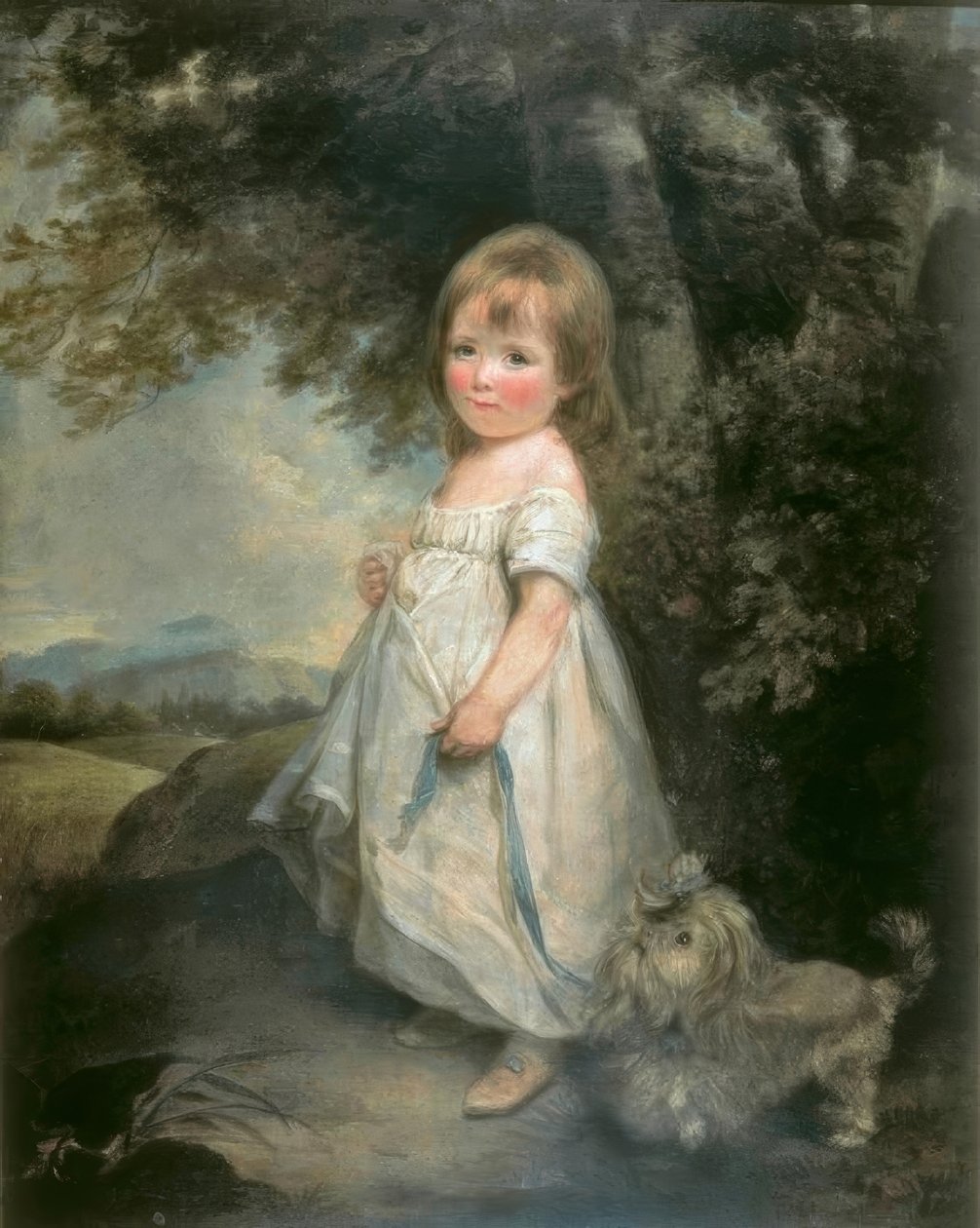 Miss Anderson mit ihrem Hund von Arthur Devis