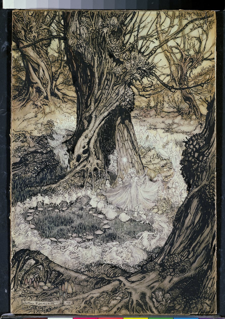 Komm, jetzt ein Rundel, 1908 von Arthur Rackham